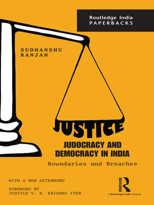 cover image of Justice, Judocracy and Democracy in India
